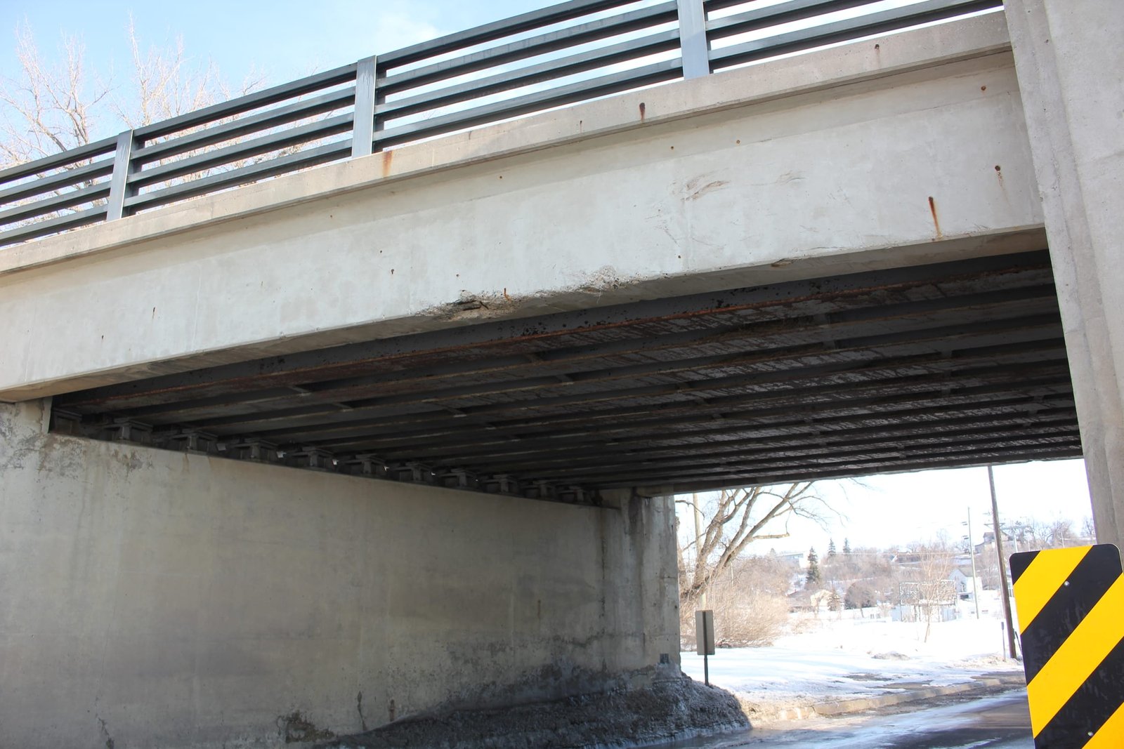 Under bridge